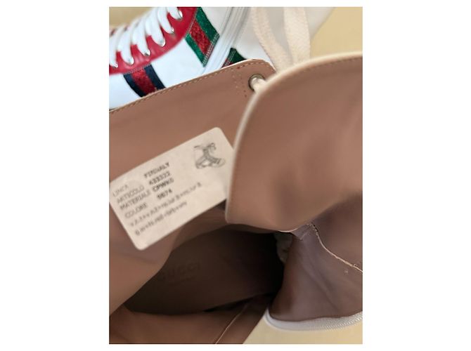 Botines de piel Gucci blancos - vista 9