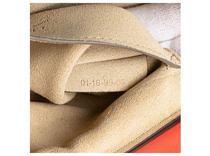 Borsa a spalla in pelle e suede rossa Chloé Rosso - vista 12