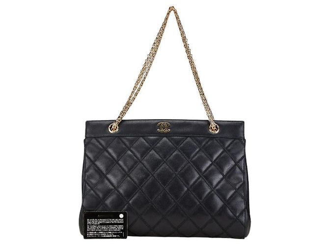 Chanel Bicolor Coco Mark Ketten-Schultertasche Schwarz - Ansicht 7