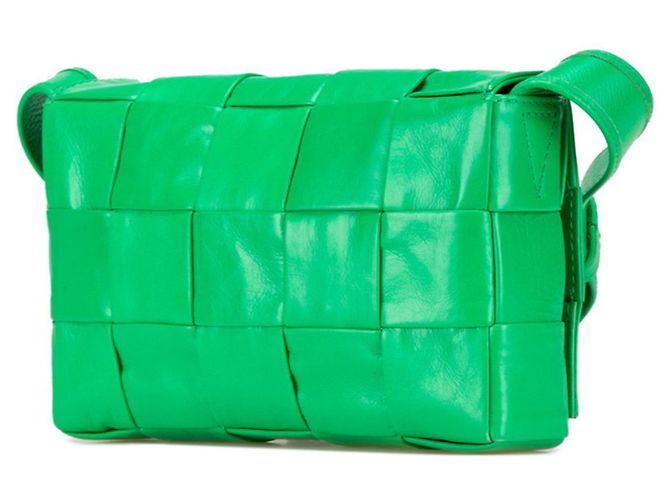 Borsa a tracolla Maxi Intrecciato di Bottega Veneta Verde - vista 2