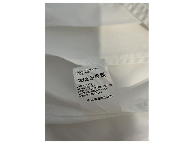Camicia Hussein Chalayan Bianca in Cotone a Maniche Aperte Bianco - vista 2