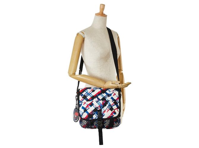Borsa a tracolla Chanel Airline Bianco Multicolore - vista 9