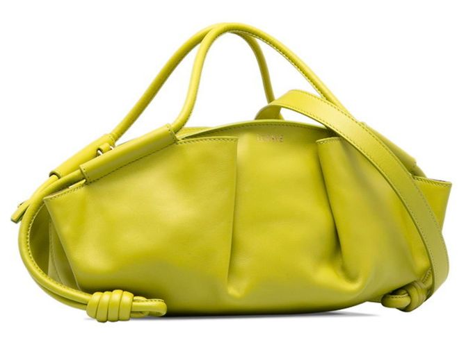 Borsa a mano/spalla in pelle verde Loewe Paseo - vista 3