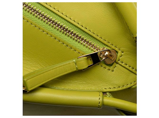 Borsa a mano/spalla in pelle verde Loewe Paseo - vista 6