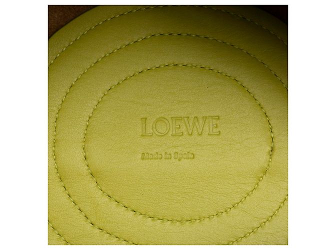 Borsa a mano/spalla in pelle verde Loewe Paseo - vista 9
