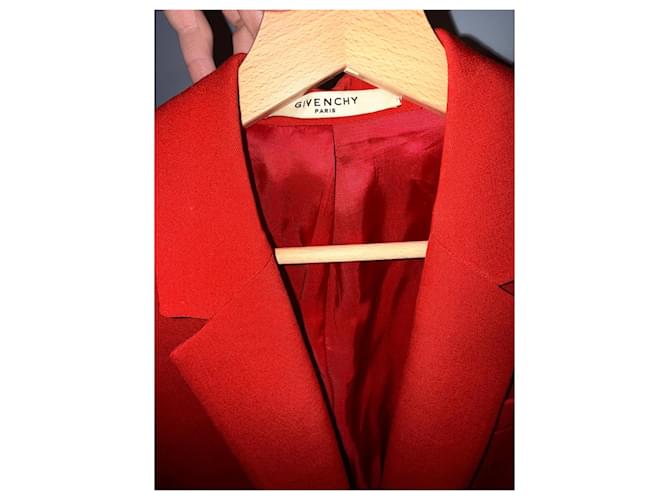 Blazer rojo de lana Givenchy Roja - vista 2