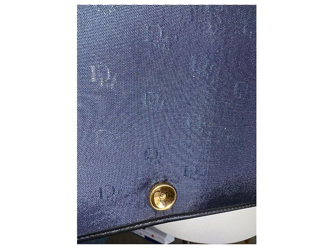 Christian Dior 30 Montaigne Borsa in tessuto e pelle blu navy D'oro - vista 4