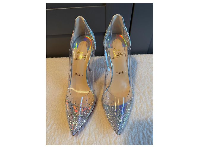 Décolleté Christian Louboutin Argentate Argento - vista 2