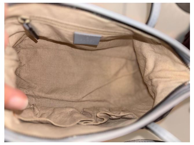 Borsa Gucci blu polvere in tela stampata Blu chiaro - vista 10