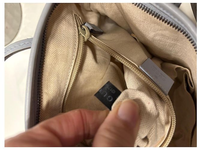 Borsa Gucci blu polvere in tela stampata Blu chiaro - vista 12