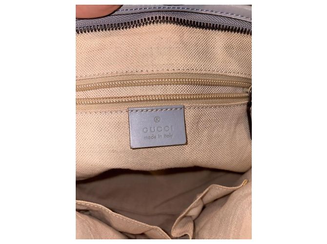 Borsa Gucci blu polvere in tela stampata Blu chiaro - vista 13