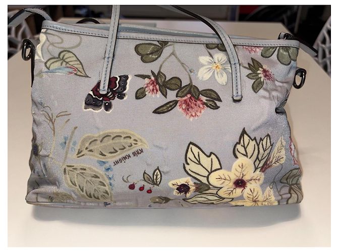 Borsa Gucci blu polvere in tela stampata Blu chiaro - vista 14