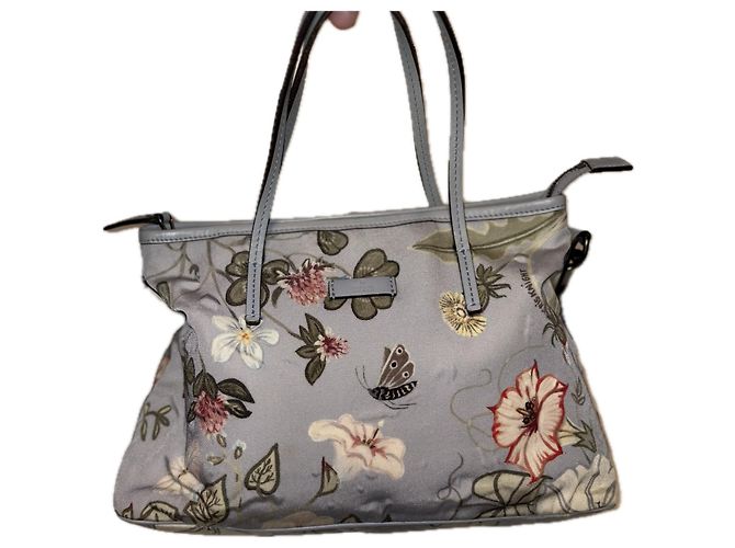 Borsa Gucci blu polvere in tela stampata Blu chiaro - vista 3