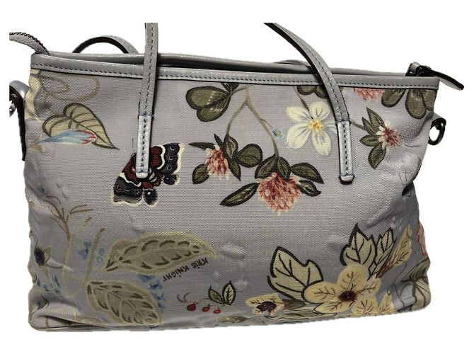 Borsa Gucci blu polvere in tela stampata Blu chiaro - vista 4