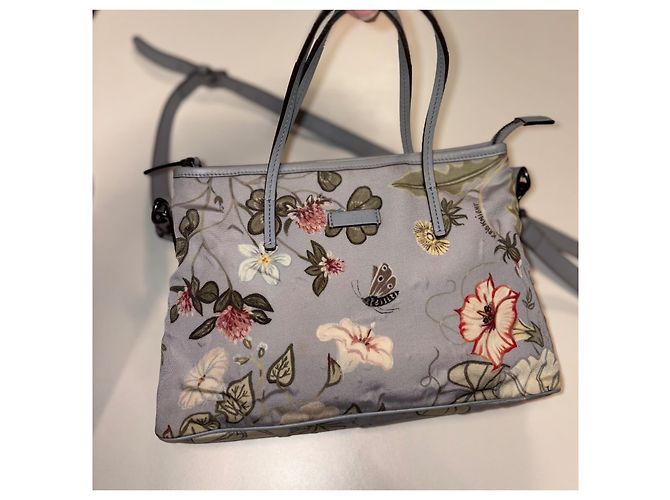 Borsa Gucci blu polvere in tela stampata Blu chiaro - vista 7