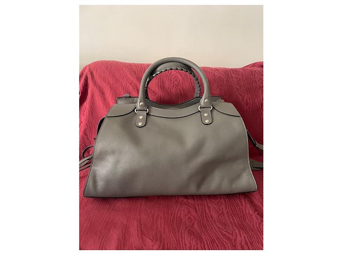 Borsa Balenciaga Neo Classic CITY M GRIGIO SCURO - vista 3