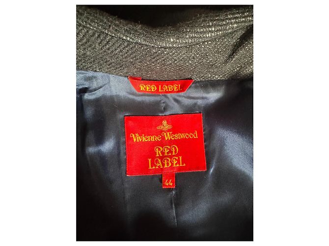 Abrigo de lana negro Vivienne Westwood - vista 15
