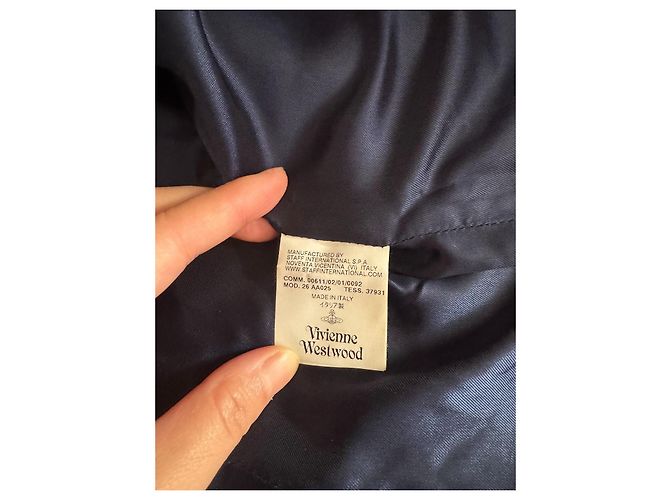 Abrigo de lana negro Vivienne Westwood - vista 16