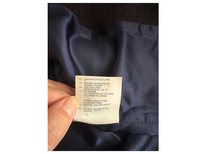 Abrigo de lana negro Vivienne Westwood - vista 17