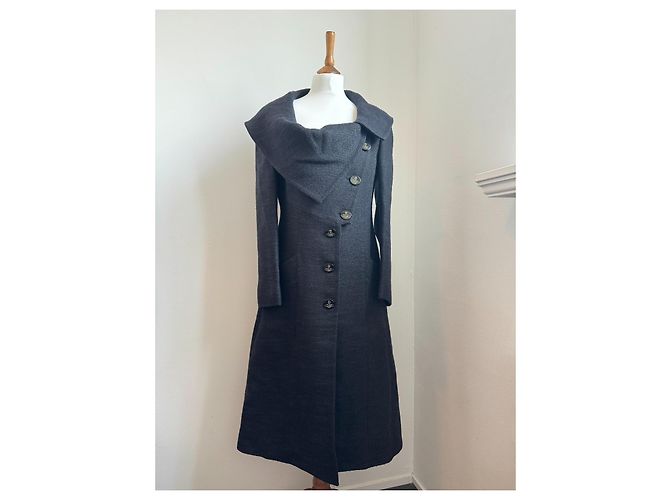 Abrigo de lana negro Vivienne Westwood - vista 2