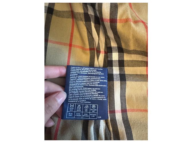 Gabardina Burberry Marrón de Algodón Castaño - vista 11