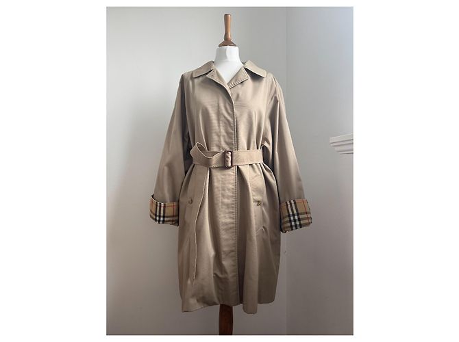 Gabardina Burberry Marrón de Algodón Castaño - vista 12
