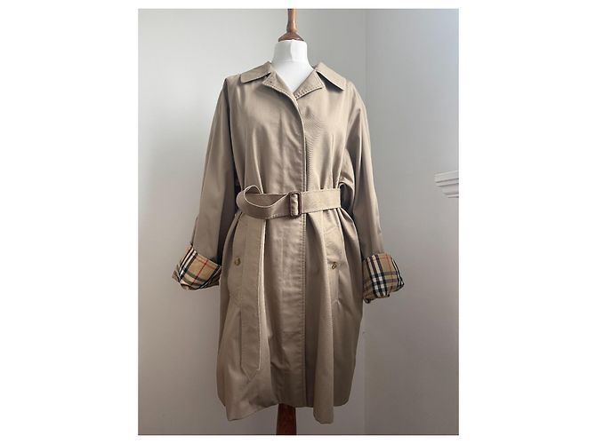 Gabardina Burberry Marrón de Algodón Castaño - vista 2