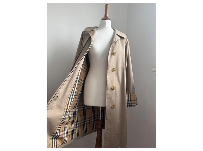 Gabardina Burberry Marrón de Algodón Castaño - vista 3