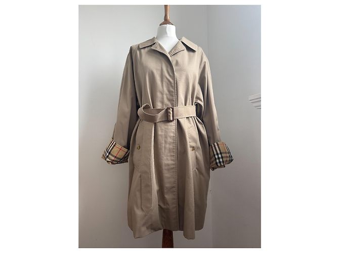 Gabardina Burberry Marrón de Algodón Castaño - vista 7
