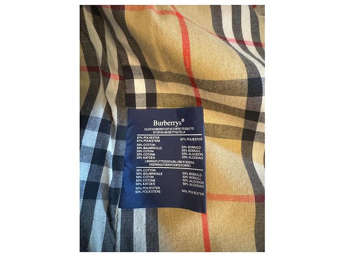 Gabardina Burberry Marrón de Algodón Castaño - vista 9