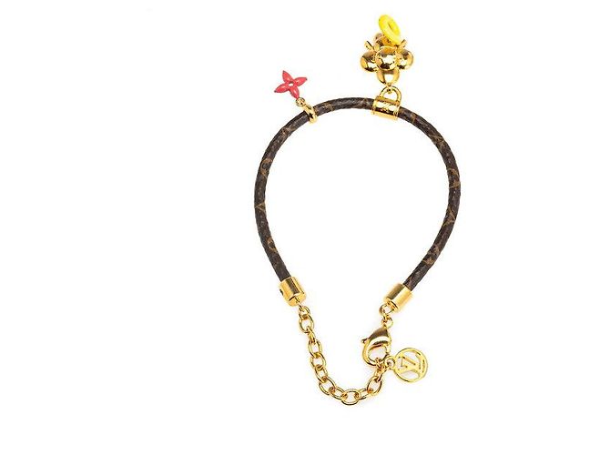 Bracciale Vivienne Pool in PVC Louis Vuitton Marrone - vista 3