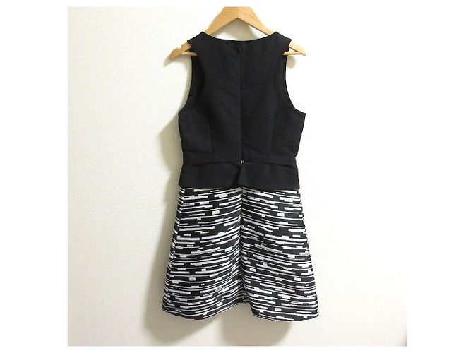 Vestido sin mangas Jil Sander Navy Negro Blanco Naranja - vista 4