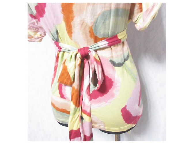 Top de cuello en V con estampado Kenzo Amarillo - vista 5