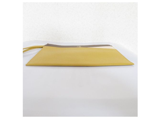 Clutch in pelle Furla Paper Moon Giallo - vista 5
