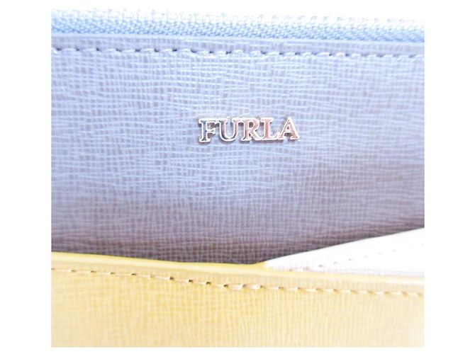 Clutch in pelle Furla Paper Moon Giallo - vista 6