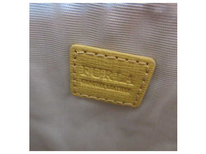 Clutch in pelle Furla Paper Moon Giallo - vista 9