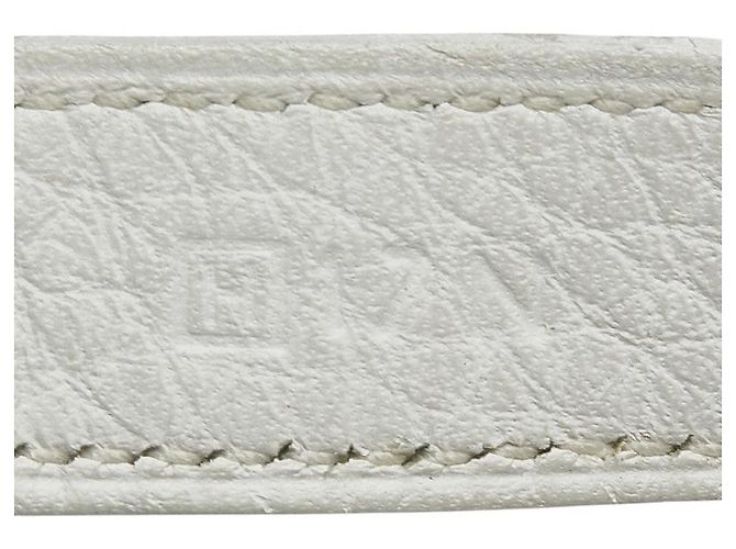 Porta guanti in pelle Hermès Nomade Bianco D'oro - vista 7