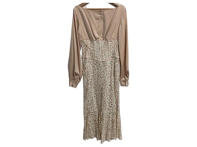 Autre Marque Spitzenkleid eimy istoire Beige - Ansicht 2