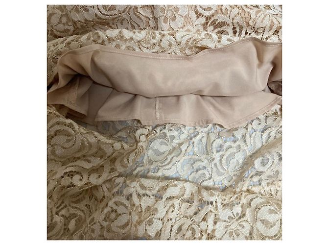 Autre Marque Spitzenkleid eimy istoire Beige - Ansicht 6