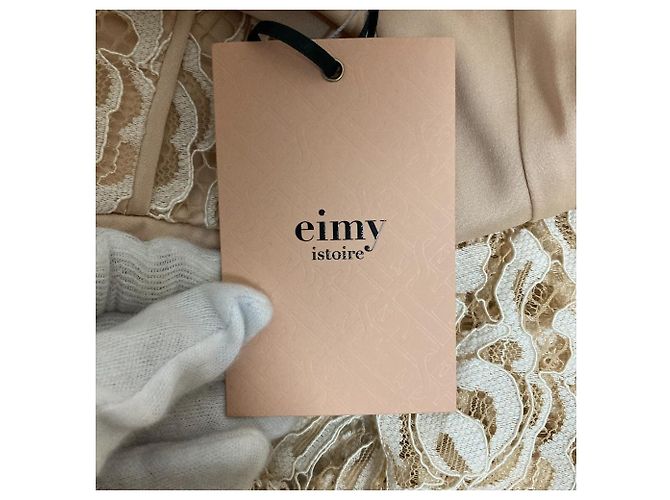 Autre Marque Spitzenkleid eimy istoire Beige - Ansicht 7