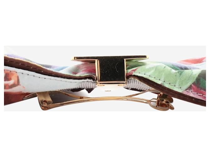 Bow Prada Haarspange mit hellblauem Blumenbogen - Ansicht 2