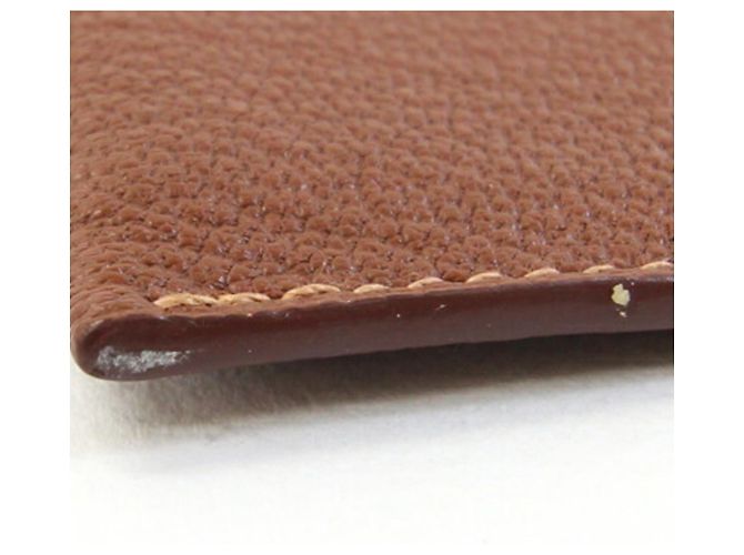 Hermès Tarmac PM Reisepasshülle Braun Weiß - Ansicht 4