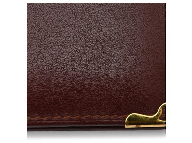 Portafoglio bi-fold Must de Cartier per uomo Bordò - vista 5