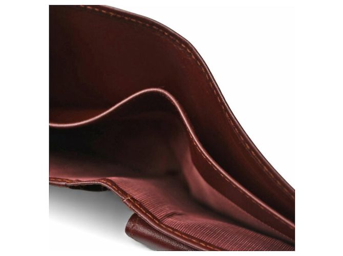 Portafoglio bi-fold Must de Cartier per uomo Bordò - vista 8