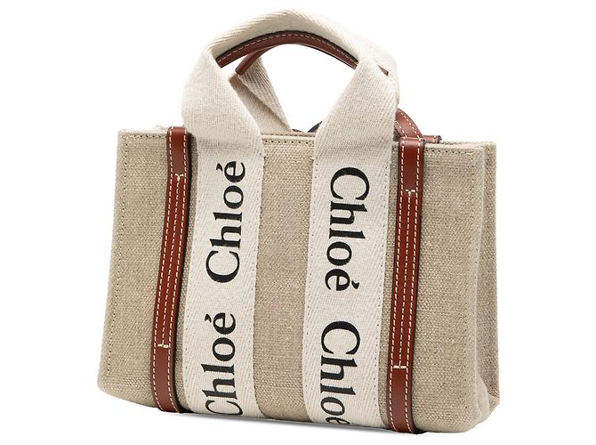 Chloé Beiger Mini-Canvas Woody-Shopper - Ansicht 2