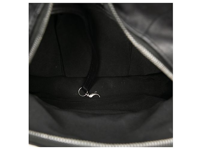 Chanel Black Small CC Calfskin Drawstring Flap Backpack - view 4