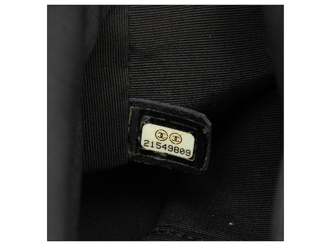 Chanel Black Small CC Calfskin Drawstring Flap Backpack - view 6