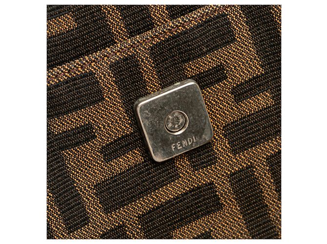 Fendi Braune Zucca Canvas Schultertasche - Ansicht 10