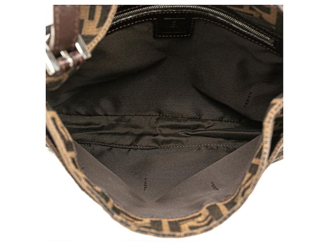 Fendi Braune Zucca Canvas Schultertasche - Ansicht 4