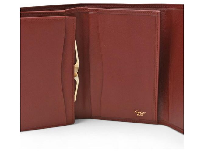 Cartera Tri-Fold Must de Cartier en Burdeos - vista 11